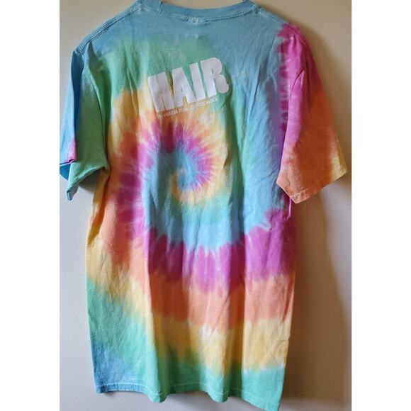 Tie Dyed T Shirt S Small Soft Pastel Old Globe Hair Psychedelic Teddy Bear - Picture 10 of 11